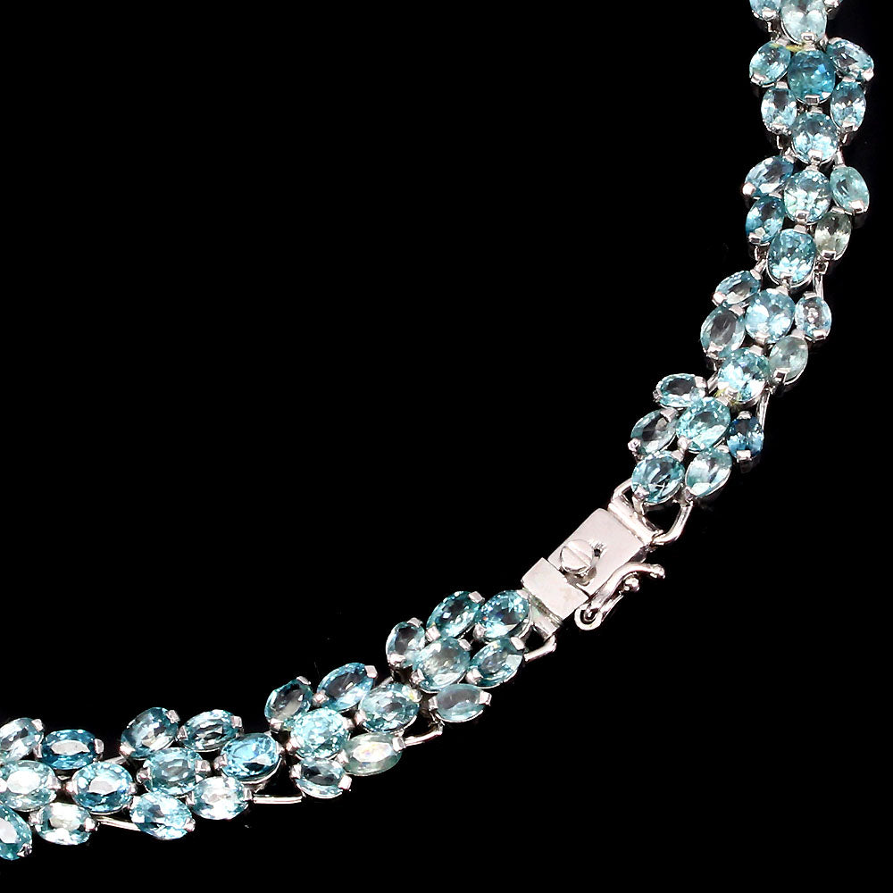 Ametrin Zirkon Collier aus weißvergoldetem Silber - INARA