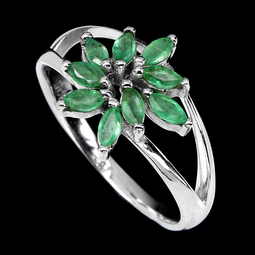 Smaragd Ring Silber - INARA