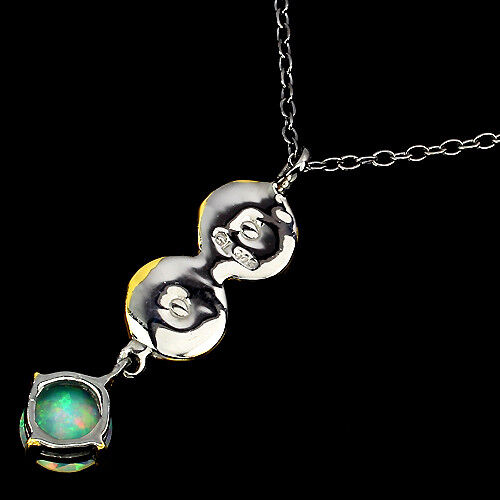Opal Anhänger mit Halskette