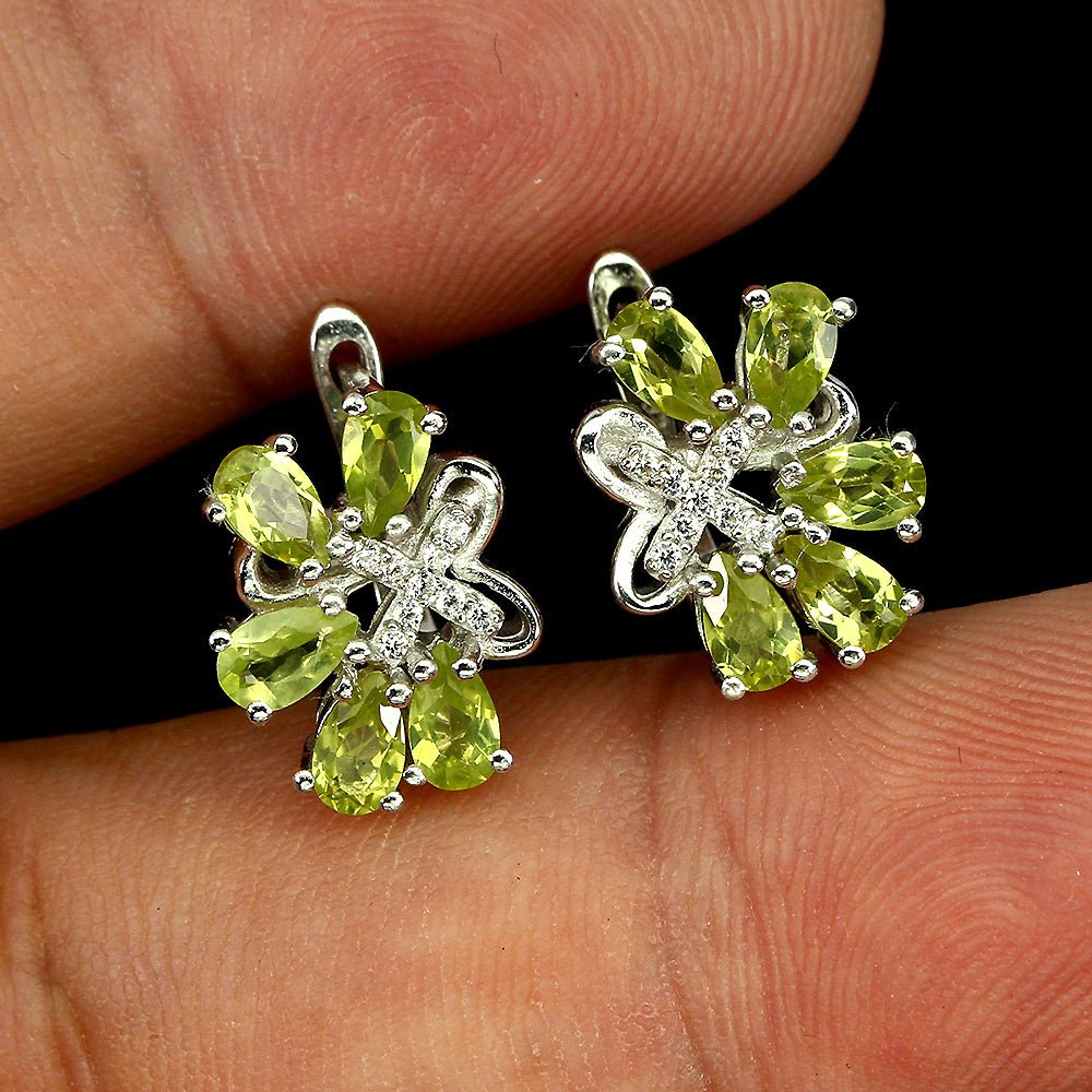 Peridot Ohrringe Silber - INARA