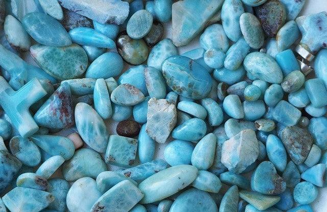 Schmuck aus Sterling Silber vergoldet mit Larimar - INARA
