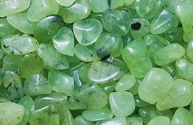 Schmuck aus Sterling Silber vergoldet mit Prehniten - INARA