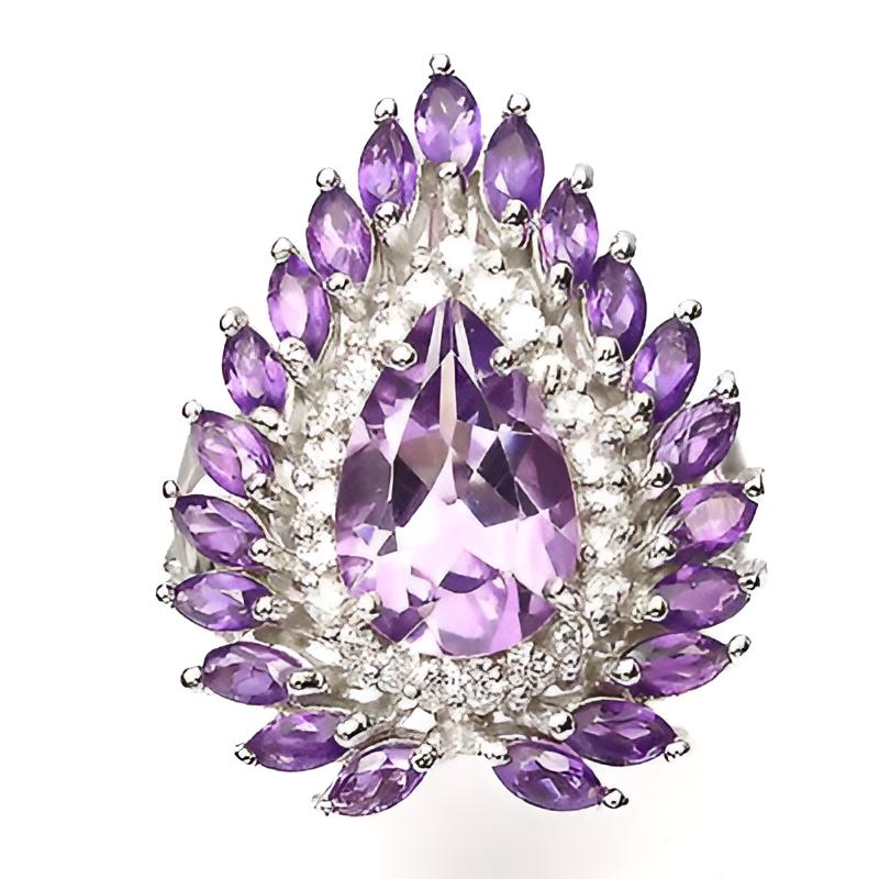 Amethyst Ring Silber - INARA