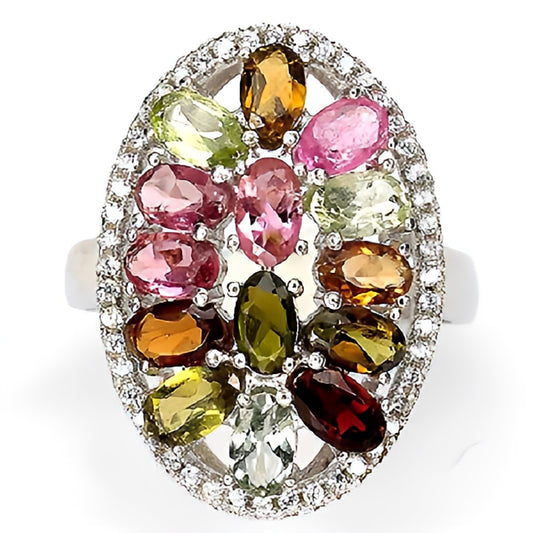 Turmalin Silber Ring - INARA