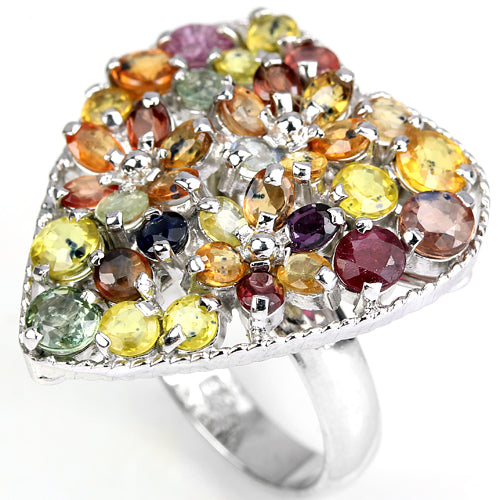 Saphir Herz Ring Silber - INARA