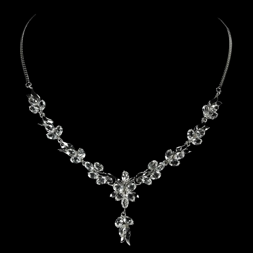 Weißtopas Collier aus weißvergoldetem Silber - INARA