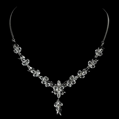 Weißtopas Collier aus weißvergoldetem Silber - INARA