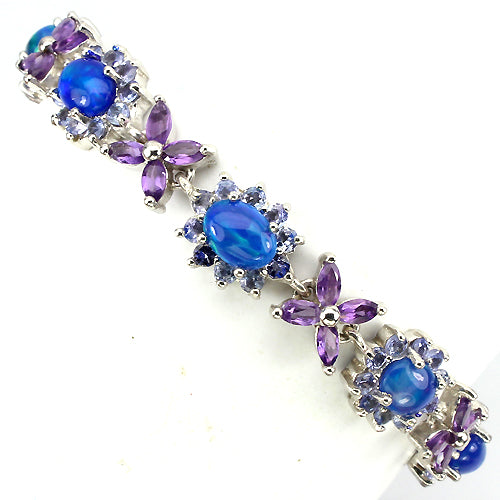 Opal Amethyst Tansanit Armband