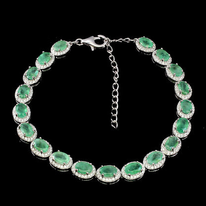 Smaragd Armband aus Silber - INARA