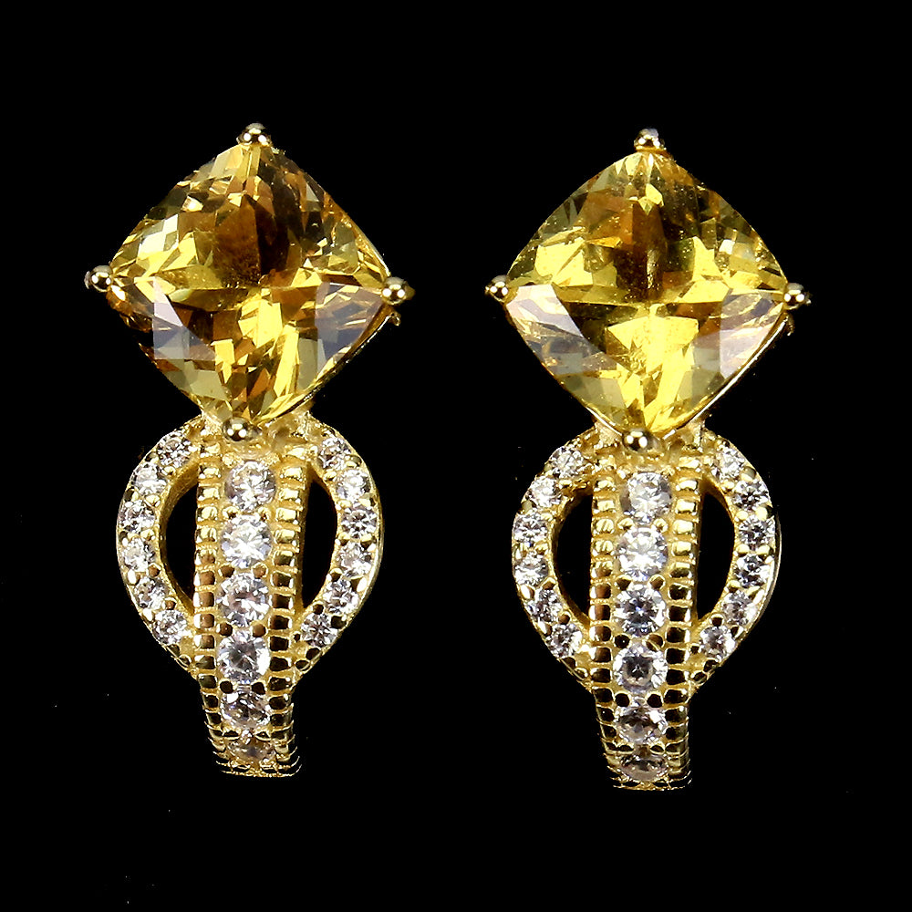 Goldberyll Ohrringe