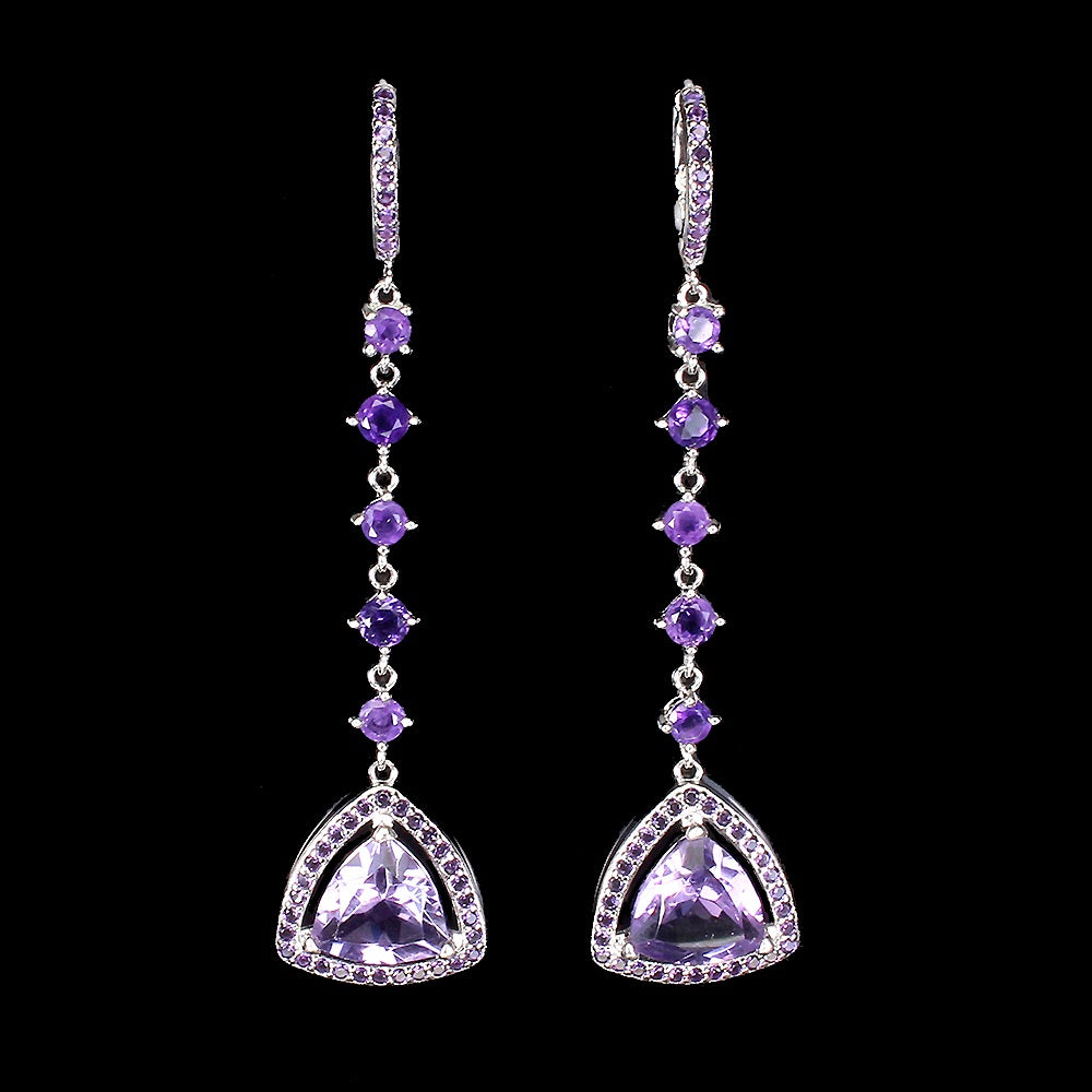 Amethyst Ohrringe Silber - INARA