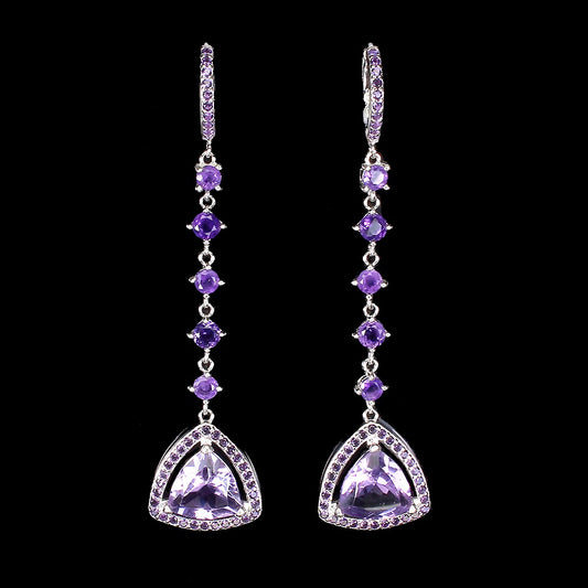 Amethyst Ohrringe Silber - INARA