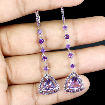 Amethyst Ohrringe Silber - INARA