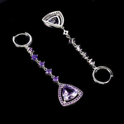 Amethyst Ohrringe Silber - INARA