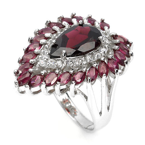 Rhodolit Granat Ring Gr. 56