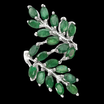 Smaragd Silber Ring - INARA