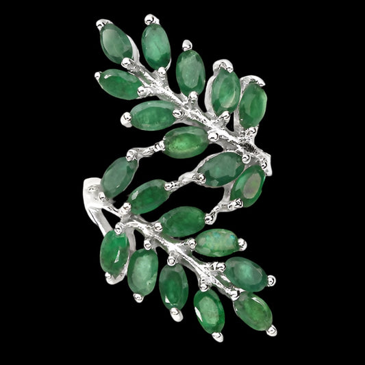 Smaragd Silber Ring - INARA