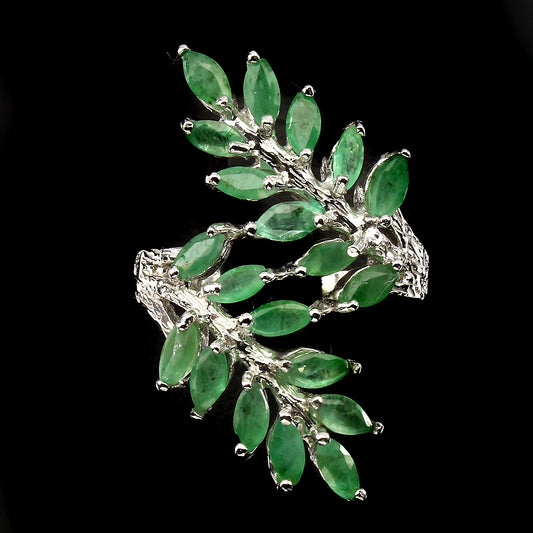 Smaragd Ring Silber - INARA