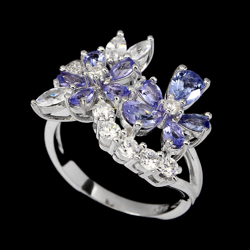 Tansanit Silber Ring - INARA
