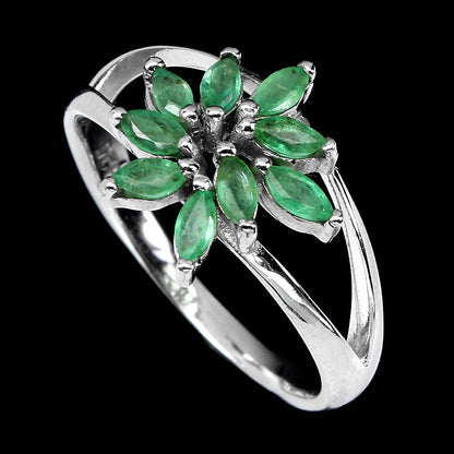 Smaragd Ring Silber - INARA