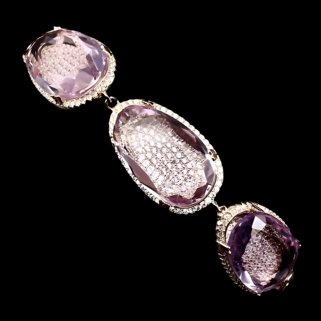 Amethyst Armband aus rosévergoldetem Silber - INARA