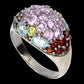 Amethyst Granat Peridot Blautopas Sky Blue Ring Gr. 54 Silber - INARA