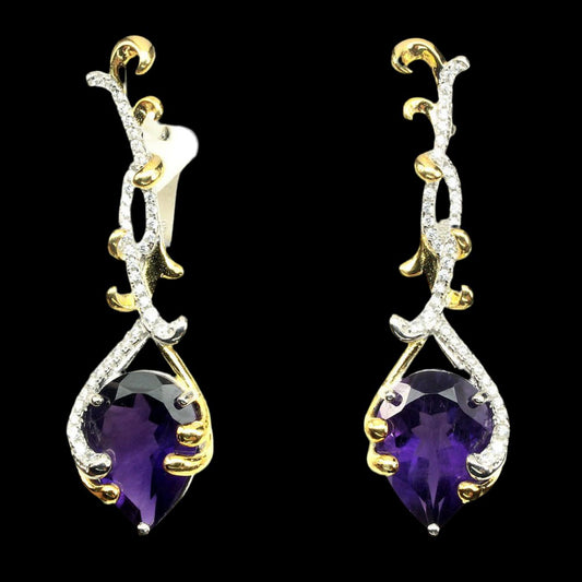 Amethyst Ohrringe Silber - INARA