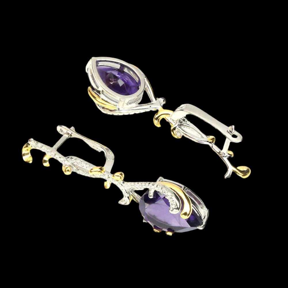 Amethyst Ohrringe Silber - INARA