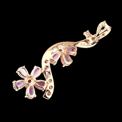 Amethyst Rhodolit Anhänger Silber rosévergoldet - INARA