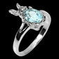 Blautopas Sky Blue Hase Ring Gr. 59 Silber - INARA