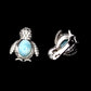 Larimar Pinguin Ohrringe Silber - INARA