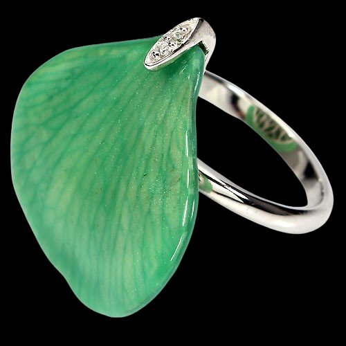 Orchideen Ring Gr. 56 Silber - INARA