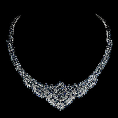 Saphir Collier Silber - INARA