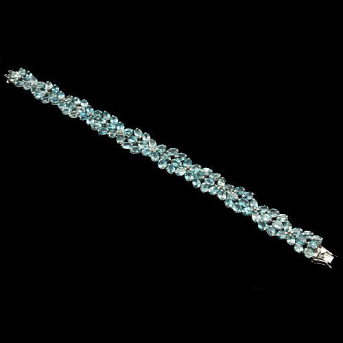 Zirkon Armband aus weißvergoldetem Silber - INARA