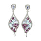 Sky Blue Topaz Rhodolite Tanzanite Amethyst Earrings