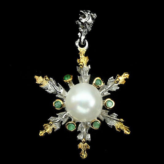 Emerald Pearl Pendant