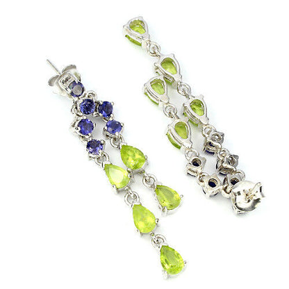 Peridot Iolith Ohrringe