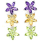 Amethyst Citrine Peridot Earrings