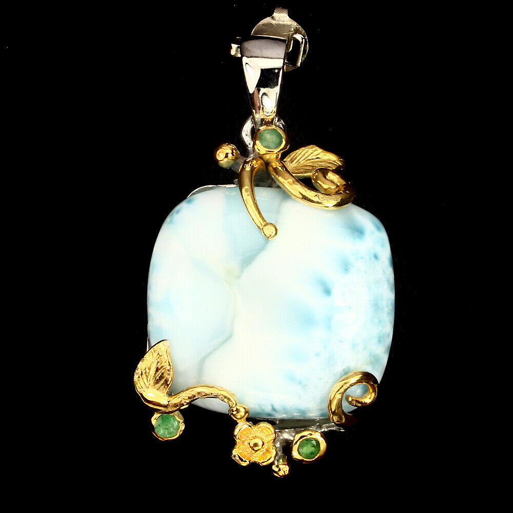 Larimar Smaragd Anhänger