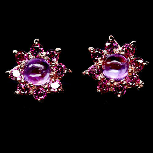 Amethyst Rhodolit Ohrringe