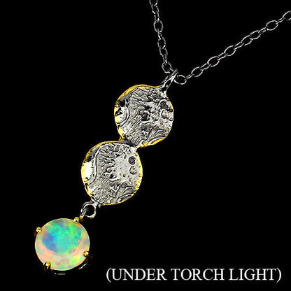 Opal Anhänger mit Halskette