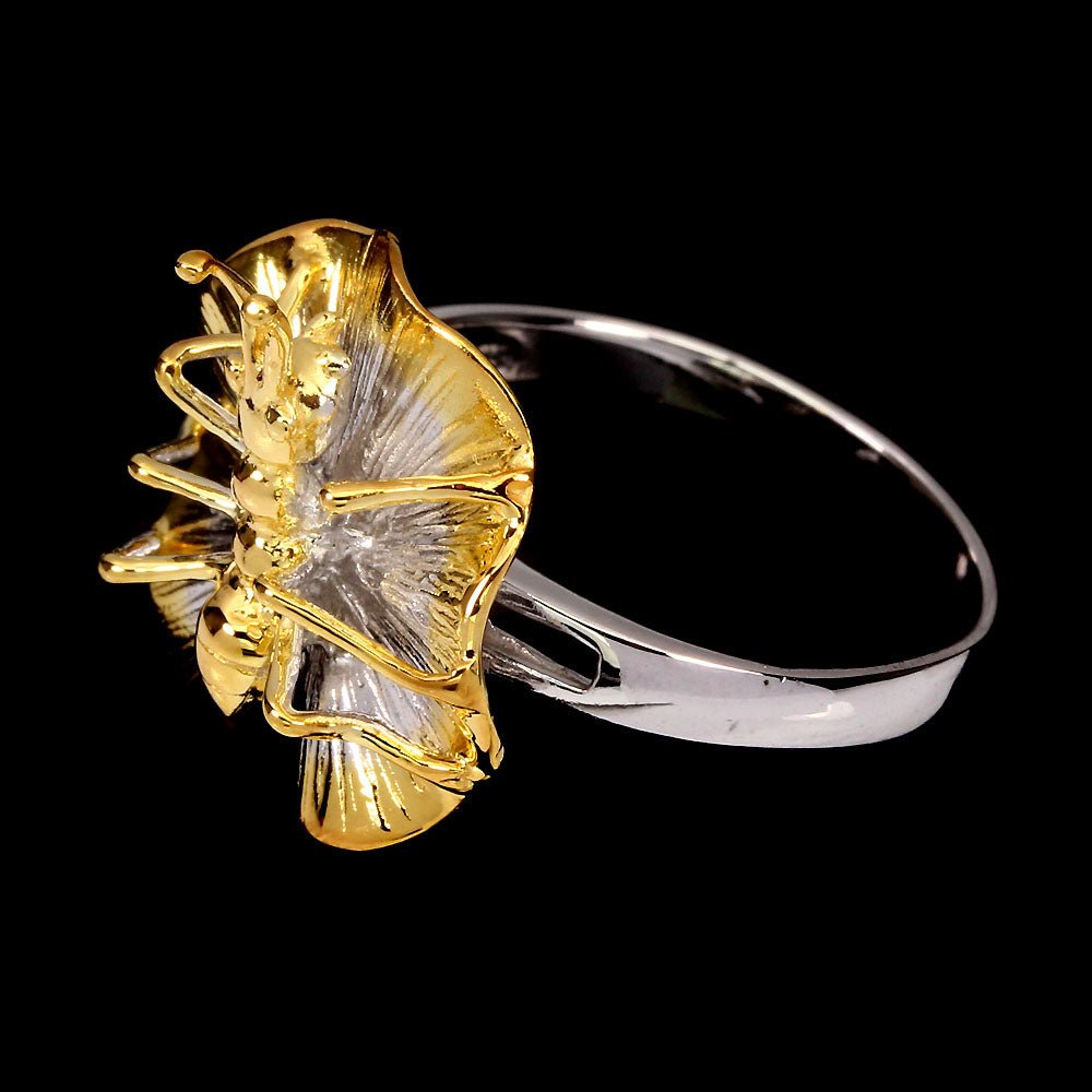 Ring Ameise Silber bicolor vergoldet - INARA