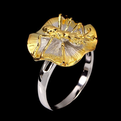 Ring Ameise Silber bicolor vergoldet - INARA