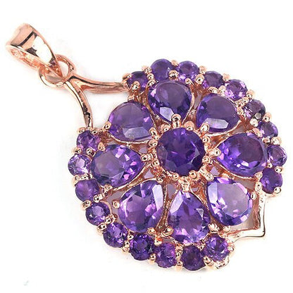 Anhänger Amethyst Silber rosévergoldet - INARA