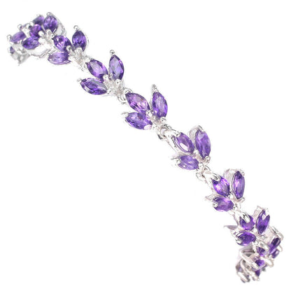 Armband Amethyst Silber Weißgold vergoldet - INARA