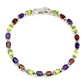 Armband Peridot Granat Amethyst 925 Silber 585 Weißgold vergoldet Silber - INARA