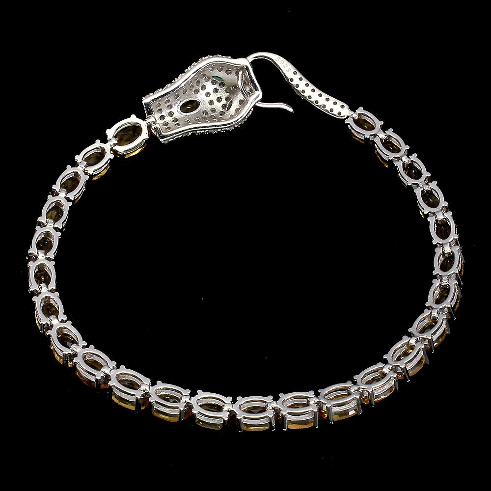 Citrin Schlange Armband Silber - INARA