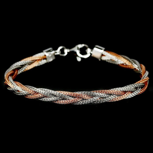 Geflochtenes Armband Silber - INARA