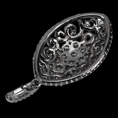 Zirkonia Gothic Anhänger aus schwarzrhodiniertem Silber - INARA