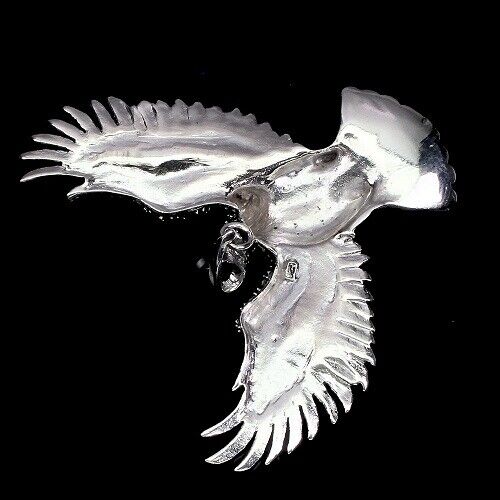 Perle Markasit Adler Anhänger aus Silber - INARA